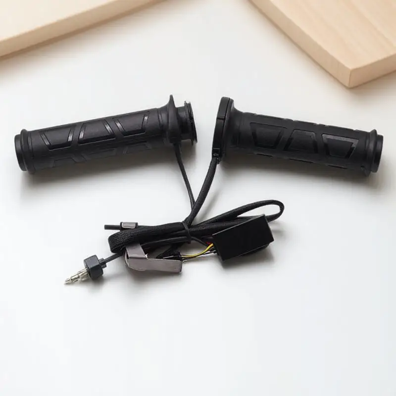 

1Pair Hot Handlebar for Motorcycle Electric Heat Grips with Silicone Fiber Sleeve Winter Warmer Handle Easy Installation