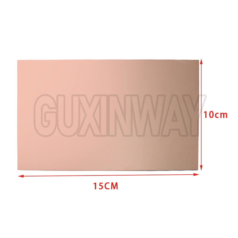 FR4 PCB 5x7cm 10x15cm placa chapada en cobre de un solo lado DIY PCB Kit placa de circuito laminado para Arduino