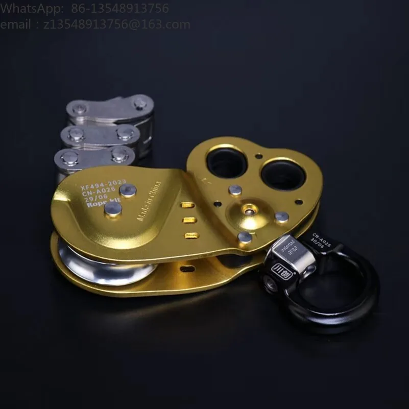 Zigzag Hitch Cord Ascender Descender Pulley Block Portable Outdoor Climbing Mountaineering Gear