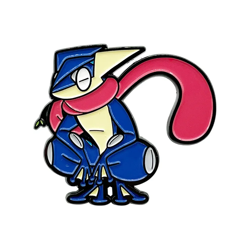 Pokemon Ash Greninja Lapel Pins Cartoon Enamel Pin for Backpacks Briefcase Badges Brooch for Clothes Accessories Fashion Gifts