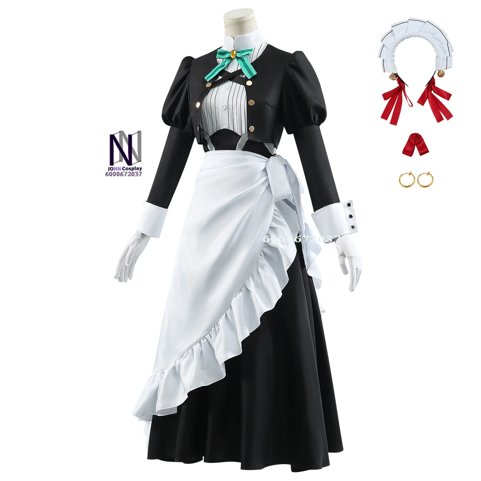 Hot Anime Kimi Wa Meido-sama Yuki Cosplay Costume Xue Maid Dress Uniform Wig Hairband Hitoyoshi Yokoya Halloween Party Outfit