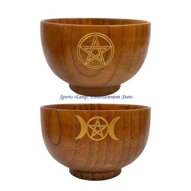 

G7NF Altar Bowl Decoration Bowls Ritual Tableware for Mystical Crystal Herb Storage Elegant Home Decoration Accessory