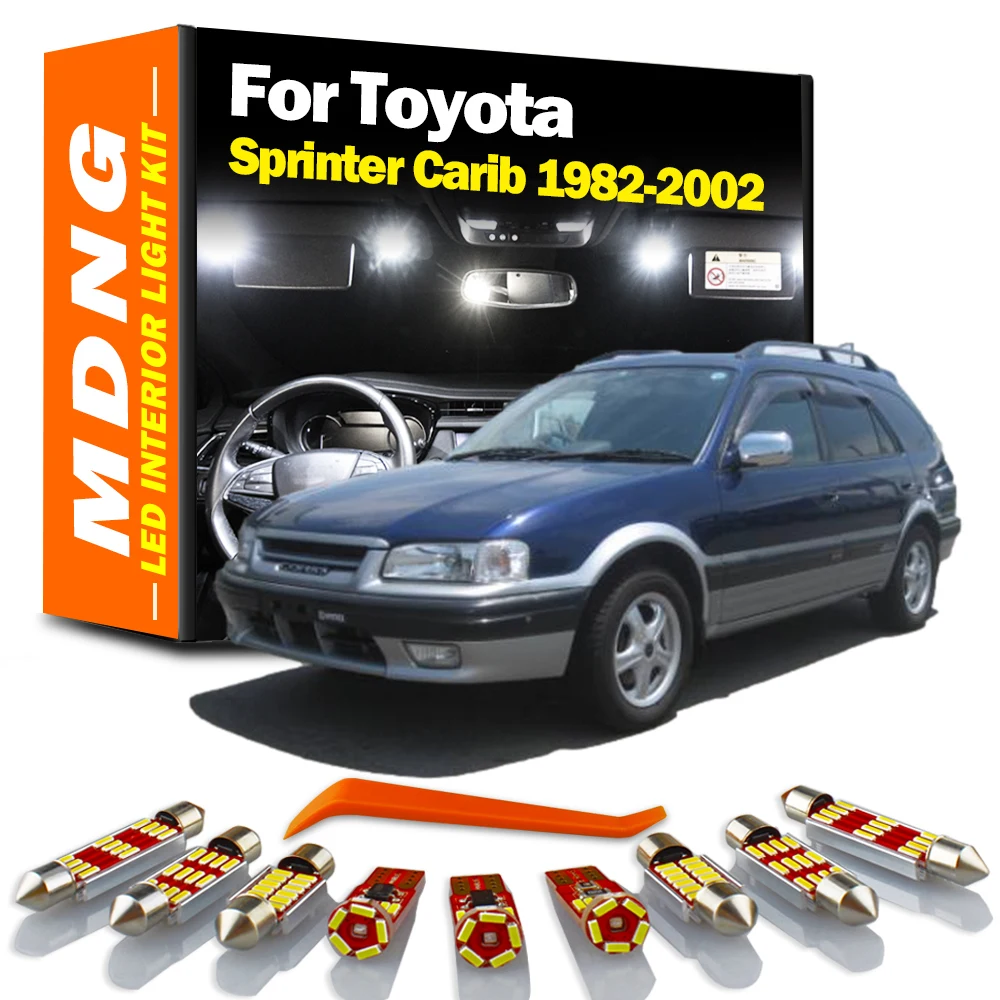 MDNG Canbus Accessories For Toyota Sprinter Carib 1982-1997 1998 1999 2000 2001 2002 LED Interior Reading Light Kit Car Bulbs