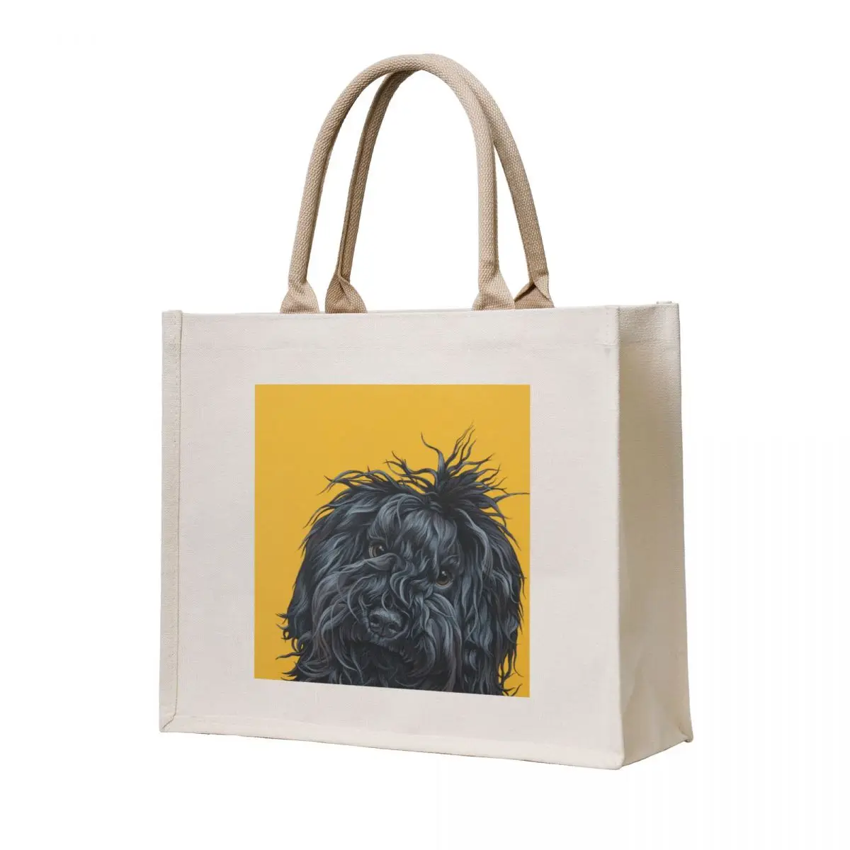 

Sweet Puli Puppy Painting, Dreadlock Dog Art Tote Bag Gift bag tote bag canvas cute pouch