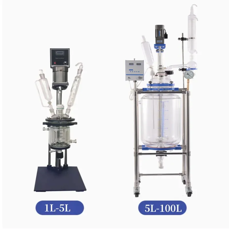 Explosion-Proof Small Speed Digital Display Reaction Kettle with Double-Layer Glass S212 High and Low Temperature
