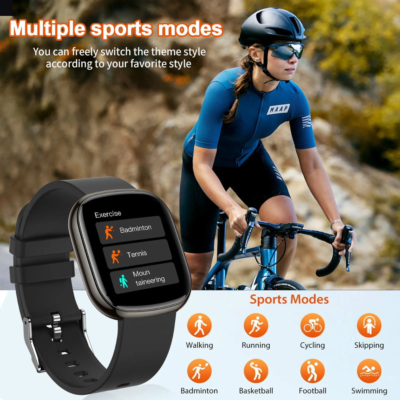 สมาร์ทวอทช์รุ่นใหม่ปี 2025 ทันสมัย รองรับการโทรแบบไร้สาย แจ้งเตือนสายเรียกเข้าและปฏิเสธสายโทรเข้า พร้อมเครื่องนับก้าว และเตือนข้อความ