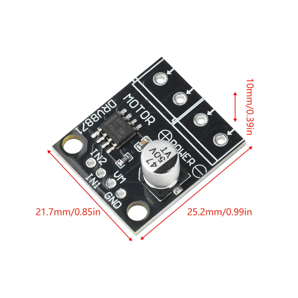 5/1PCS DRV8871 H-Bridge Brushed Motor Driver Breakout Board PWM Control Driver Module 3.6A Internal Current Sense DC 6.5V To 45V image 4