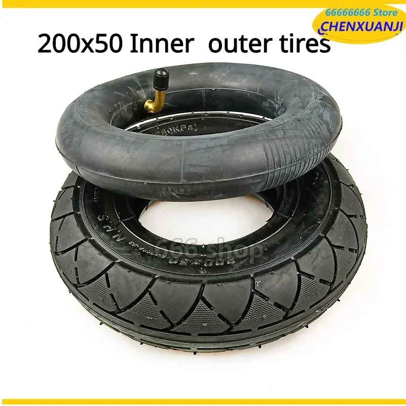 8 Inch Electric Scooter Special Tire 200x50 (8X2) Inner Tube Outer Tyre for Razor E100, E200, EPunk and Dune Buggy Wheels Parts