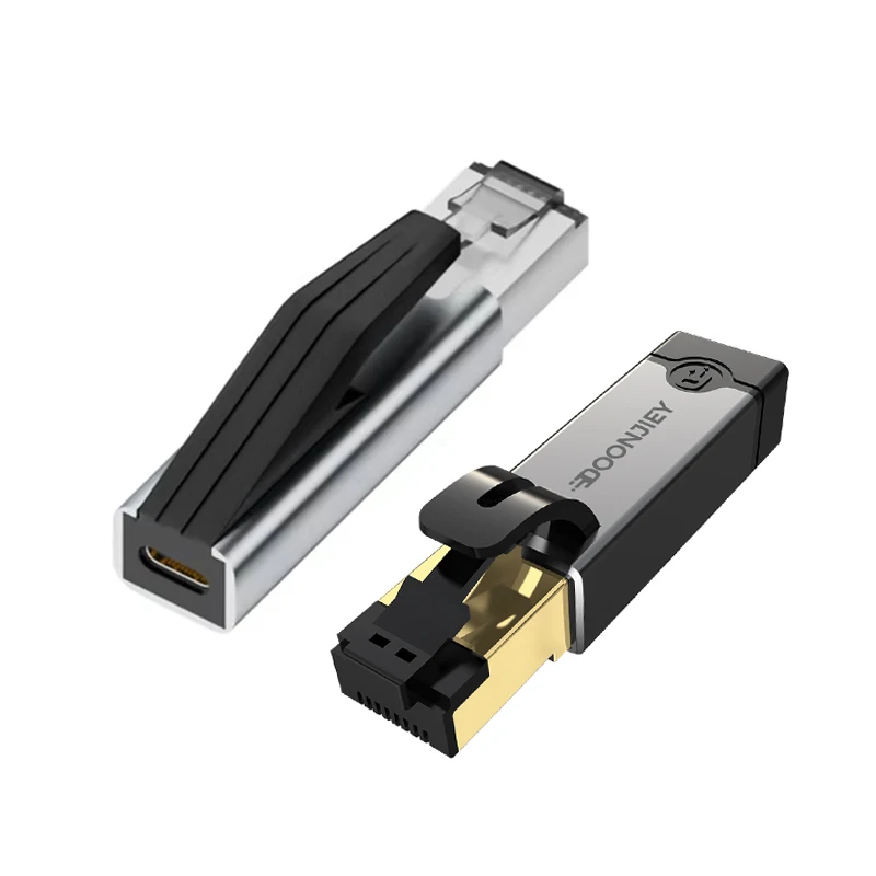 Adapter USB-C do Etherneta, przenośny, 1 Gbps, Gigabitowy, szybki adapter sieciowy RJ45 do USB-C do smartfona, komputera PC, laptopa — zdjęcie produktu 7