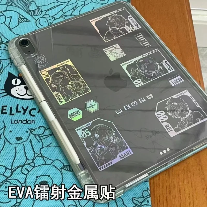 Neon Niedliche Genesis Classic Evangelion Anime Peripherie Laser Holographische Aufkleber Süße Scrapbooking DIY Dekorative Sticker – Detail 6