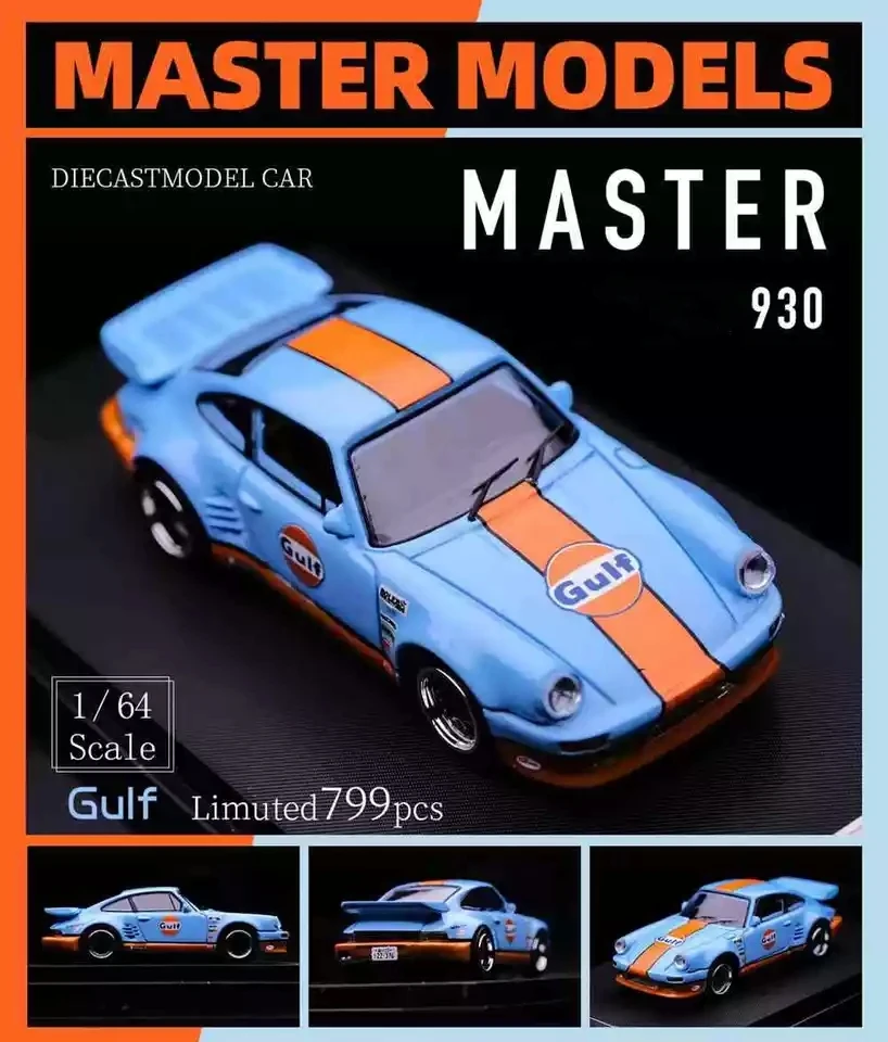 930 BLACK BIRD GULF 1:64 SCALE BY MASTER Car Collection Limited Edition Hobby Toys