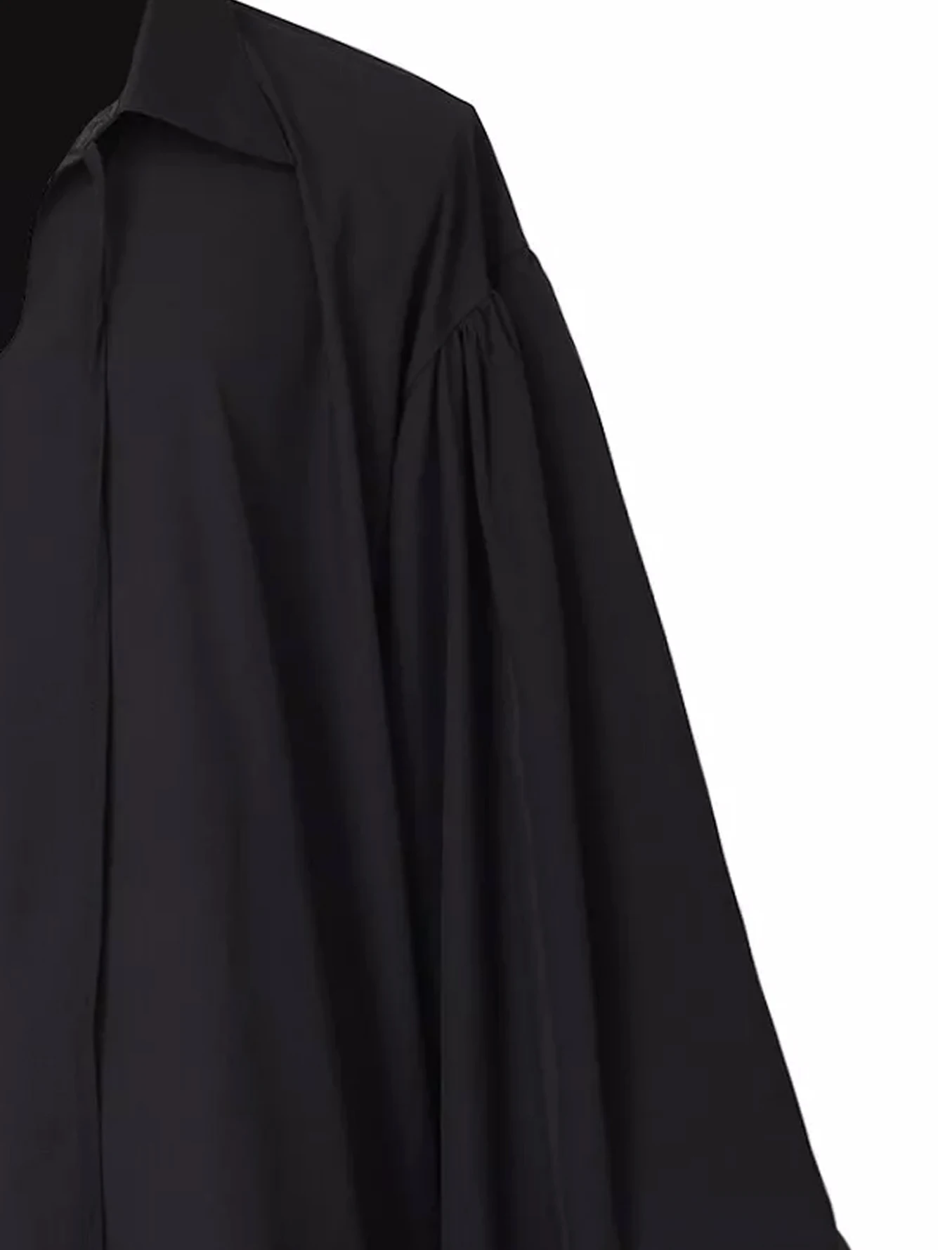 Vintage-Stil V-Ausschnitt-Hemd für Herren, geeignet für Piraten-, Halloween- oder Vampir-Kostüme – Detail 16