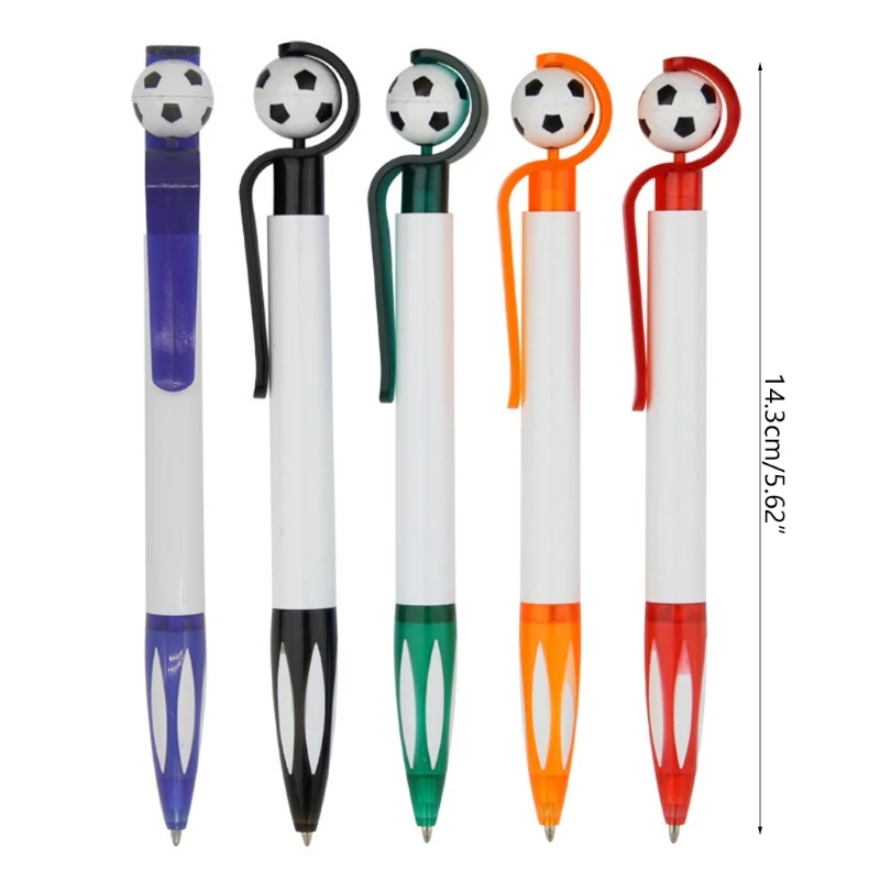 Retractable Ballpoint Pen Refillable Silicone Grip Pocket Clip for Kid