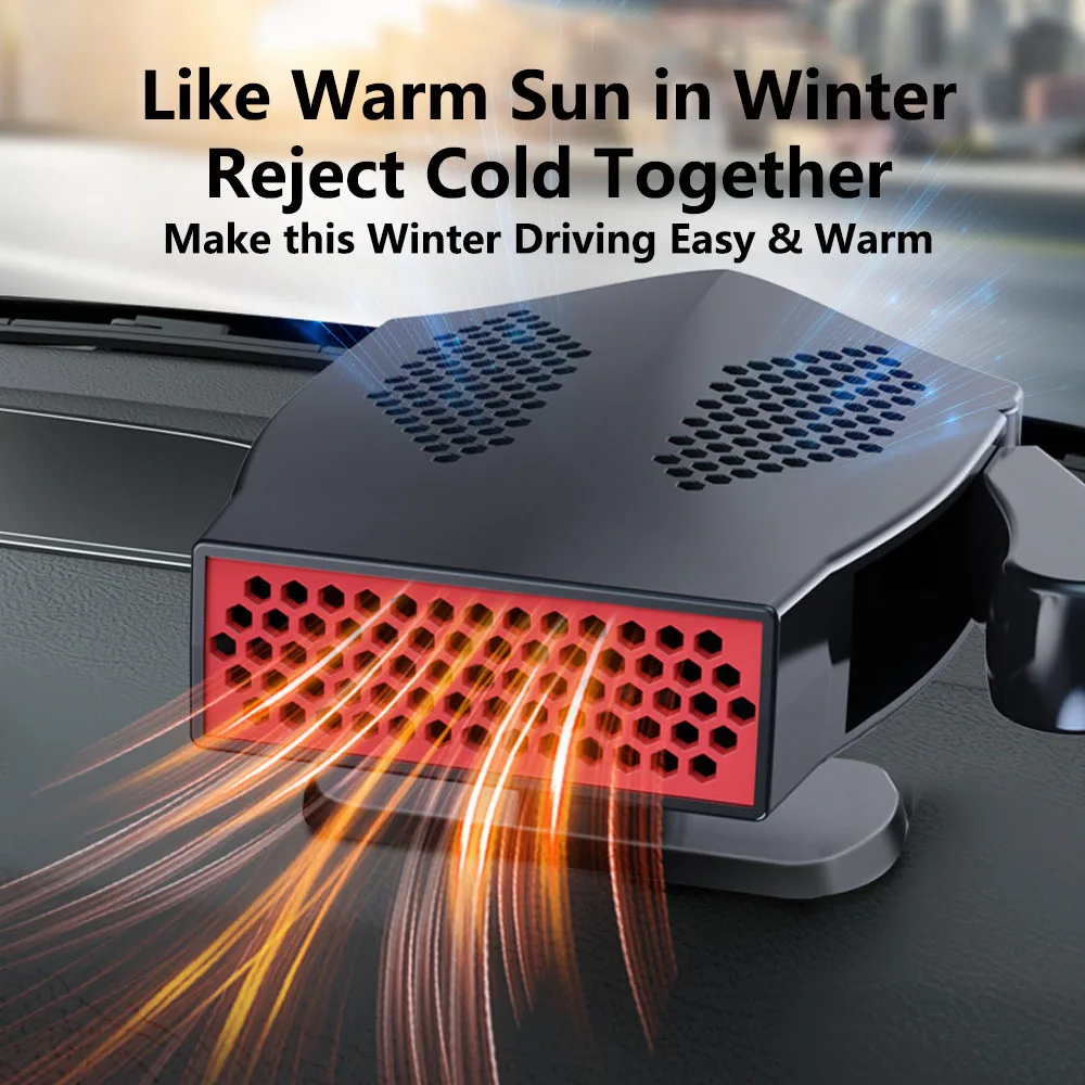 Universal 12V  150W Car Powerful Heater Fan Winter Warmer Heating  Windshield Defroster Defogger Anti-Fog Heater Dryer