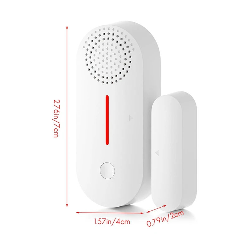 Tuya Wifi Wireless Smart Door Window Sensor System Safe Burglar Alarm Remote Control Operation For Home Door Window