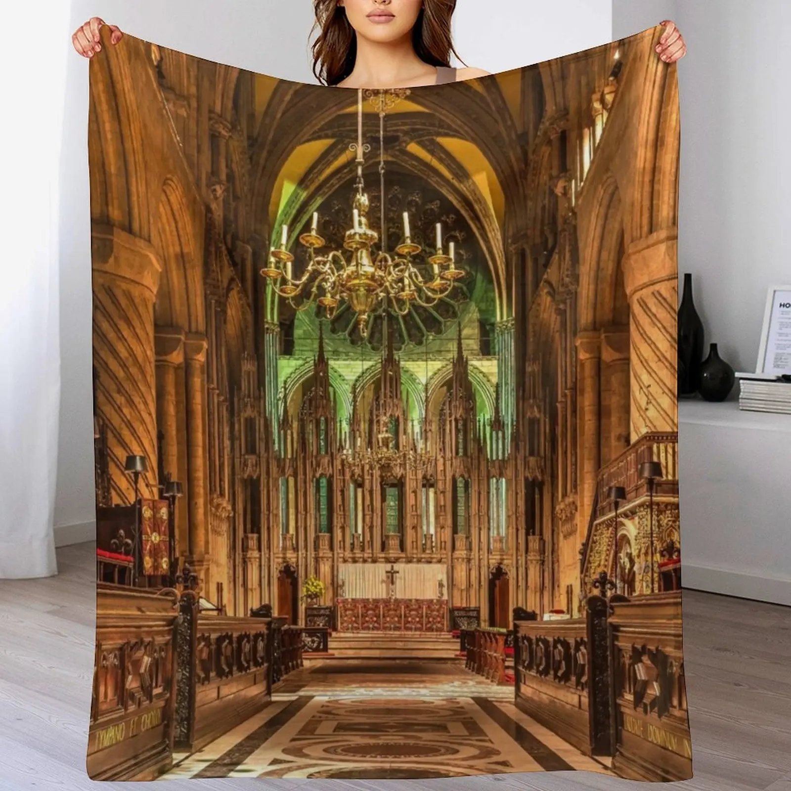 Durham cathedral Throw Blanket Fluffy Cozy Throw Blanket for Home Decor