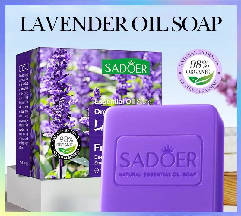 Soap - Lavender Handmade Soap for Bathing and Cleaning the Body Soap