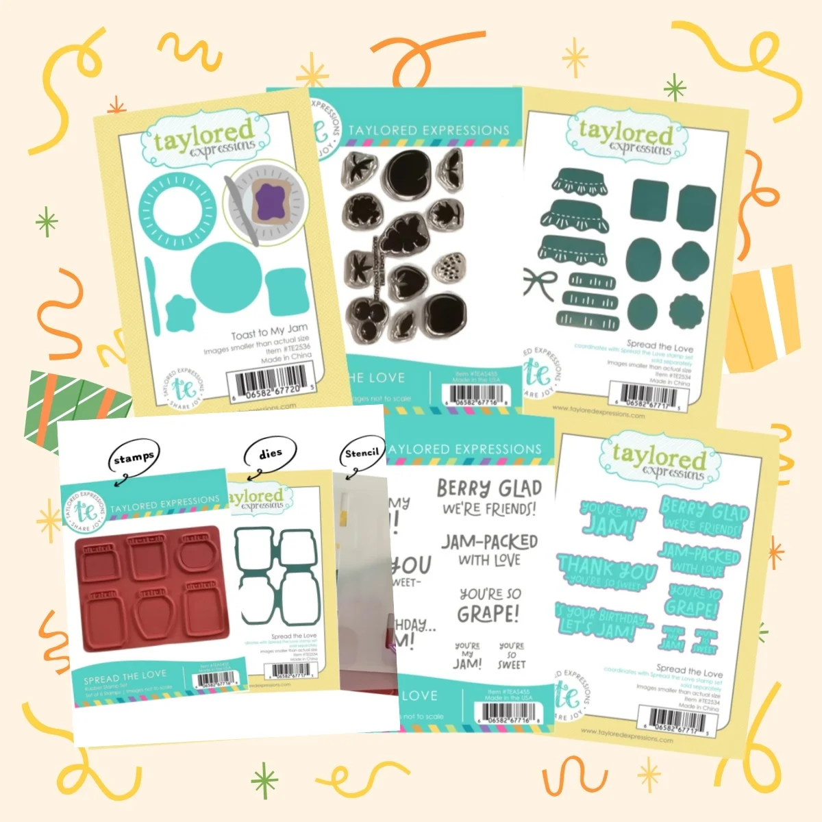 

April 2026 Fruit Jam Toast Metal Cutting Dies Clear Stamps Stencil for DIY Scrapbook Craft Decoration Embossing Template New