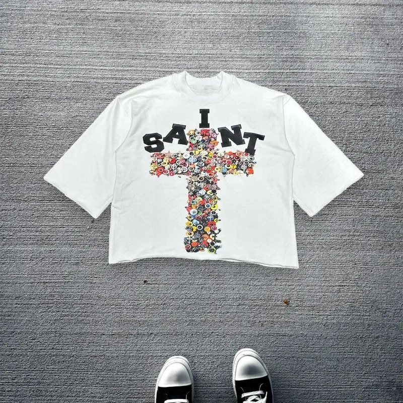 

Новая летняя уличная одежда для мужчин и женщин в стиле Харадзюку, ретро-футболка большого размера с 3D принтом, готический быстросохнущий топ с круглым вырезом и короткими рукавами