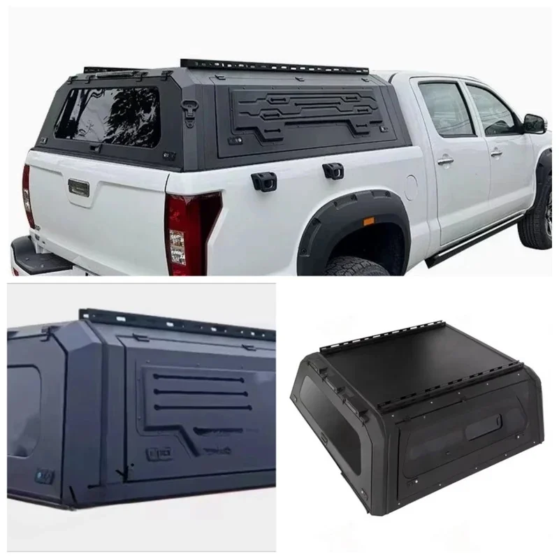 Aluminum Hardtop Canopy Camper Shell 4x4 Durable Waterproof Heavy Duty Easy Installation Sturdy Universal Fit Off Road Practical