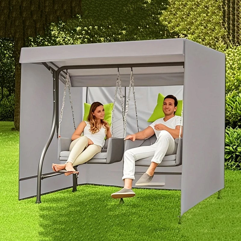 1pc Multi-Purpose Patio Furniture Dust Cover Garden Sunshade Cloth Swing & Rocking Chair Cover BBQ Protection Outdoor Use