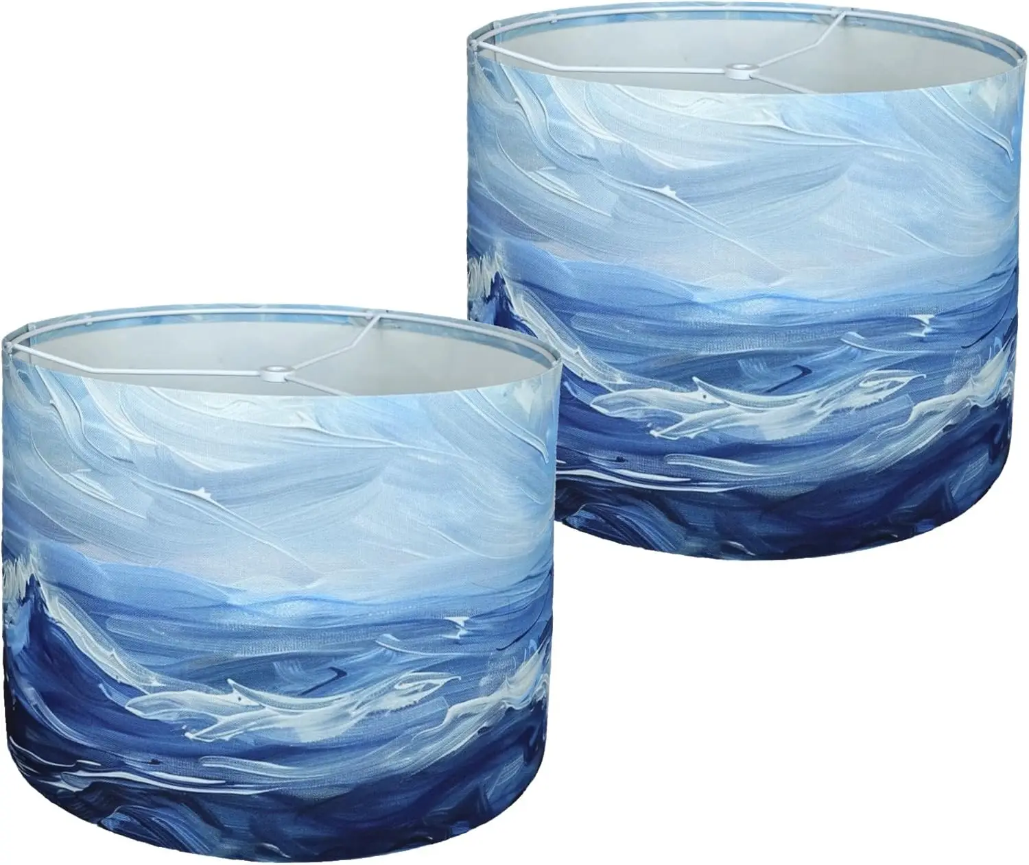 

Decorative Lamp Shade Polyester Fibre Printed Drum Shade for Table Lamp & Bedside Lamp, 13 "Top x 13" Bottom x 10 "Heigh