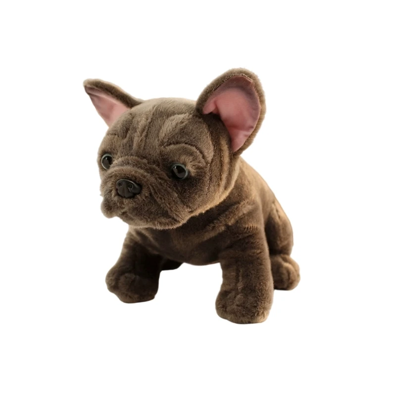 090B Simulation Stuffed Animals Plush Toy PP Cotton Life Like Dog Cuddle Toy