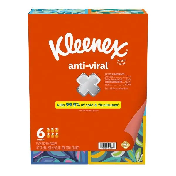 Anti-viraal 3-laags gezichtsdoekje - 55ct