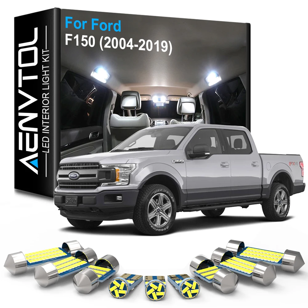 

AENVTOL LED Interior Map Dome Light Kit For Ford F150 F-150 2004-2013 2014 2015 2016 2017 2018 2019 Car Led Lamp Canbus No Error