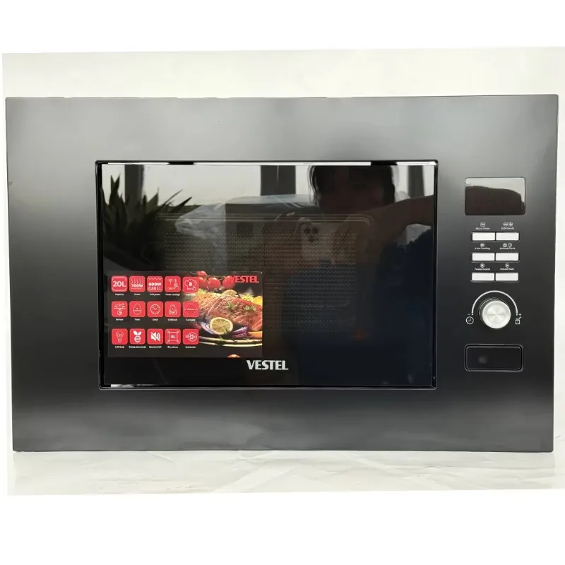 Airo 25L Multifunction Touch Glass Microwave Oven In-Built Installation for Kitchen Households Hotels RV 220V Electric True