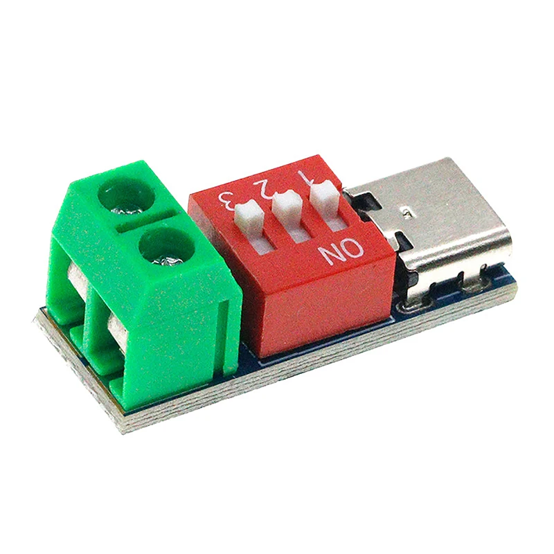 5-20 فولت PD شحن سريع اختبار مجلس قابل للتعديل PD الزناد لوحة تركيبية USB نوع-C 100 واط الجهد موصل إمدادات الطاقة الملحقات