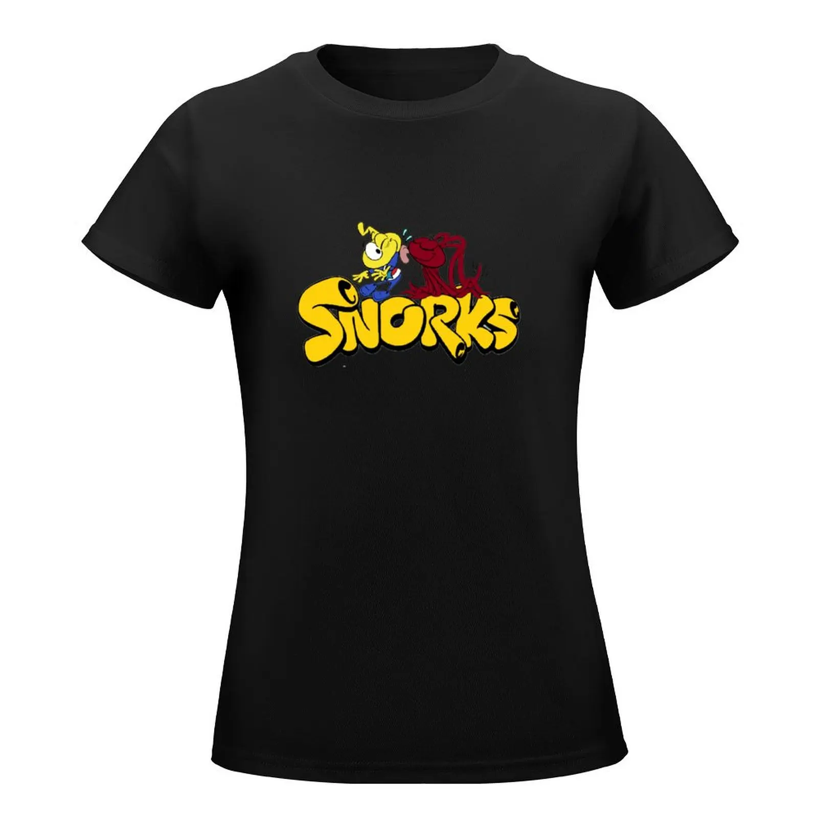 Snorks Logo with Occy and Allstar Seaworthy - ORIGINAL DRAWN by SillyFun.redbubble.com T-Shirt sublime summer clothes for Women