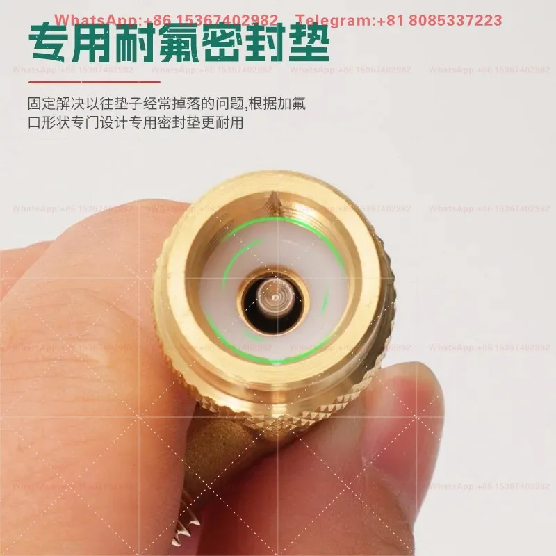 HS-1221 Air Conditioner Safety Valve for R410A R22 Refrigerant Frostproof Leakproof Charging Valve Refrigeration Tool