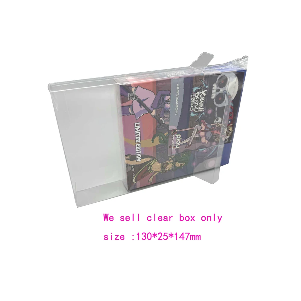 Clear PET cover  For SWITCH NS PSV kawaii deathu desu  limited version  protection collection Display  Storage   box