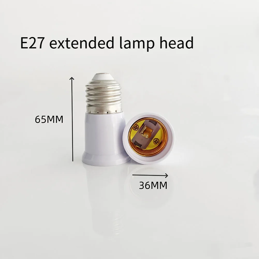 For Ceiling Fans Lighting Socket Adapter E27 Extension Adapter Approx. 120 Mm 4.72 Inches Compatible With LED Bulbs