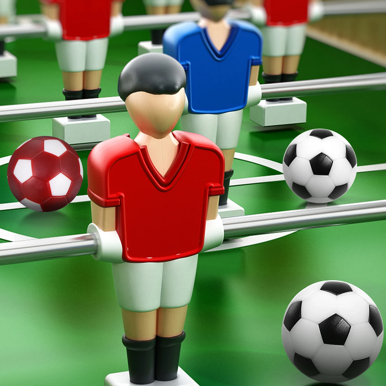 

8Pcs Small Foosball Replacement Balls for Table Soccer Game Fine Workmanship Realistic Texture Ideal for Party Decor Table