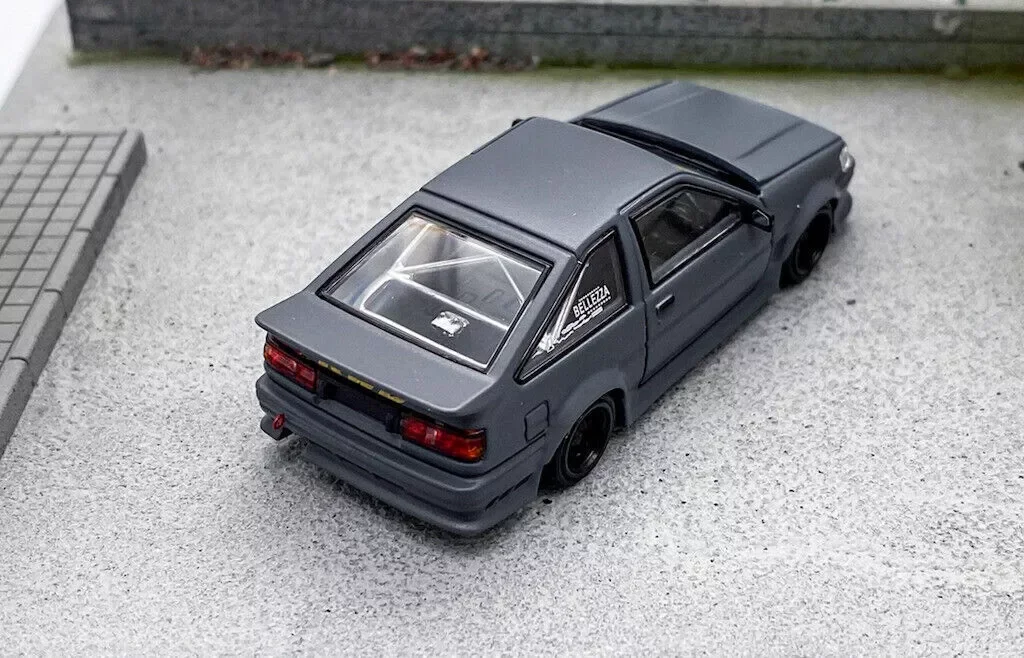GB SW 1:64 JDM Grau AE86 Levin RWB Widebody Sportmodell Diecast Sammelauto