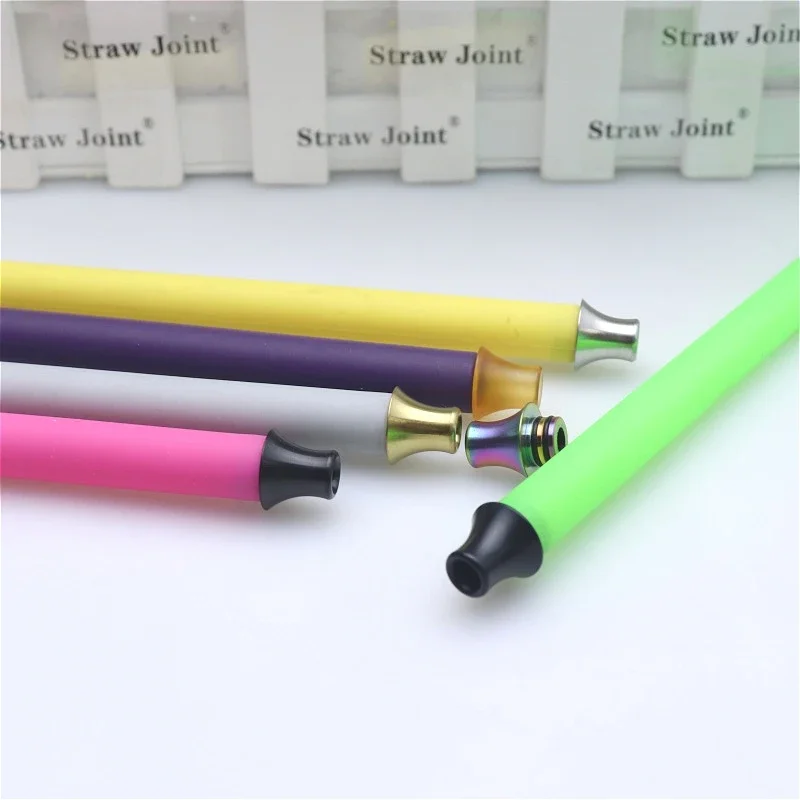 1 قطعة طرف بالتنقيط 510 مظلة على شكل مفصل قش بلاستيكي من الفولاذ المقاوم للصدأ #2