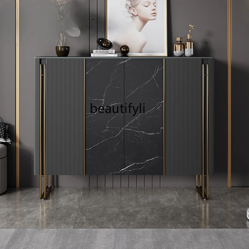 Shoe Cabinet Entrance   Integrated Italian Affordable Luxury Style Modern Minimalist Storage Side Cabinet Partition Cabinet