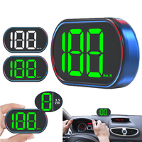 X2 Car Head Up HD Display GPS Speedometer Speed KMH MPH HUD Digital Speed Meter Gauge Head Up Display Big Font Speed for All Car