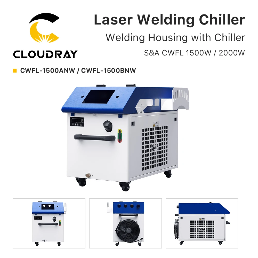 Cloudray S&A Laser Welding Chiller CWFL 1500W&2000W 50/60Hz Handheld Welding Housing with Chiller for Laser Welding Machine