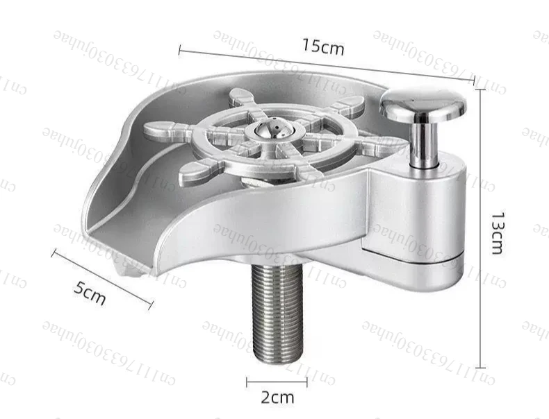 2 in 1 Bar Sink Cup Washers Screws Portable Glass Rinser Cup Soap Dispenser High-pressure Automatic Cleaning Cups Washers Press