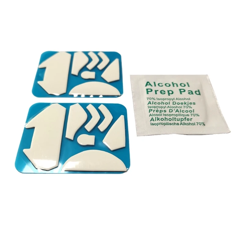 2 Gói Chuột Bánh Lướt Nhẹ Dán Chuột Chân Miếng Lót Cho G402 Miếng Lót Chuột Không Dây Tròn Các Cạnh Cong