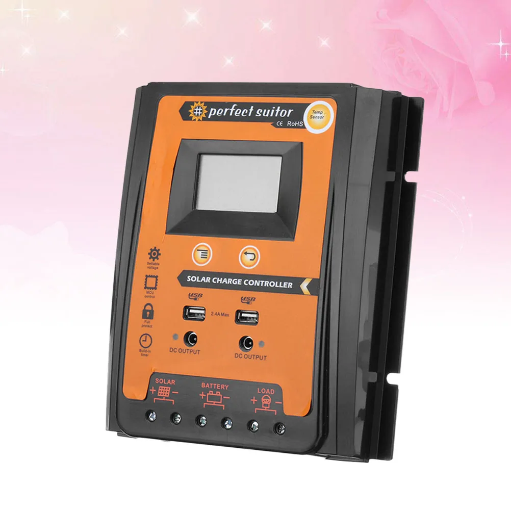 

30A 50A Solar Charge Controller LCD Display Overcurrent Protection Automatic Recovery PWM Reliable Use