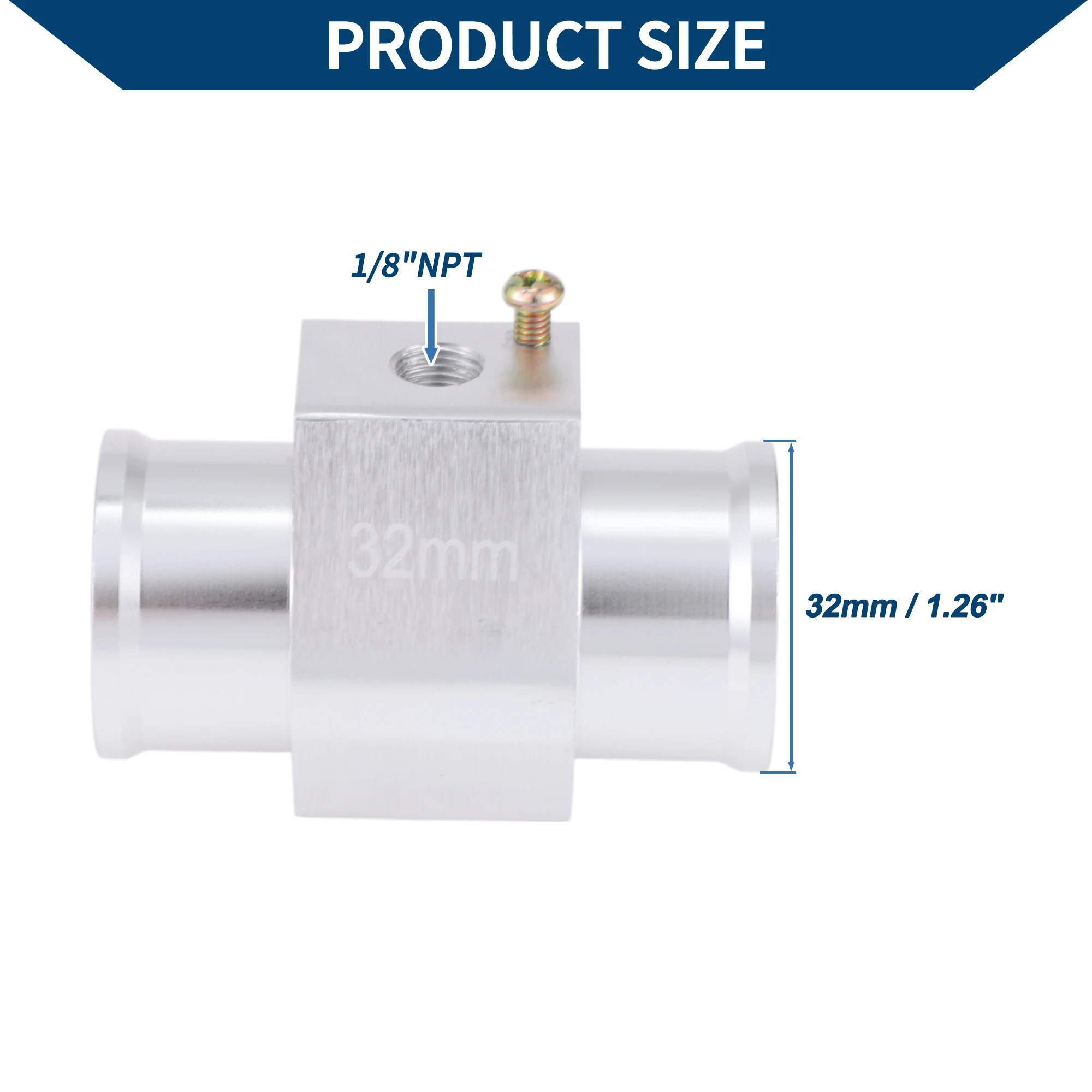 UXCELL Kit de sensor de temperatura del agua 1/8 "NPT 1,26" 210'F encendido - 195'F apagado enfriamiento automático del radiador