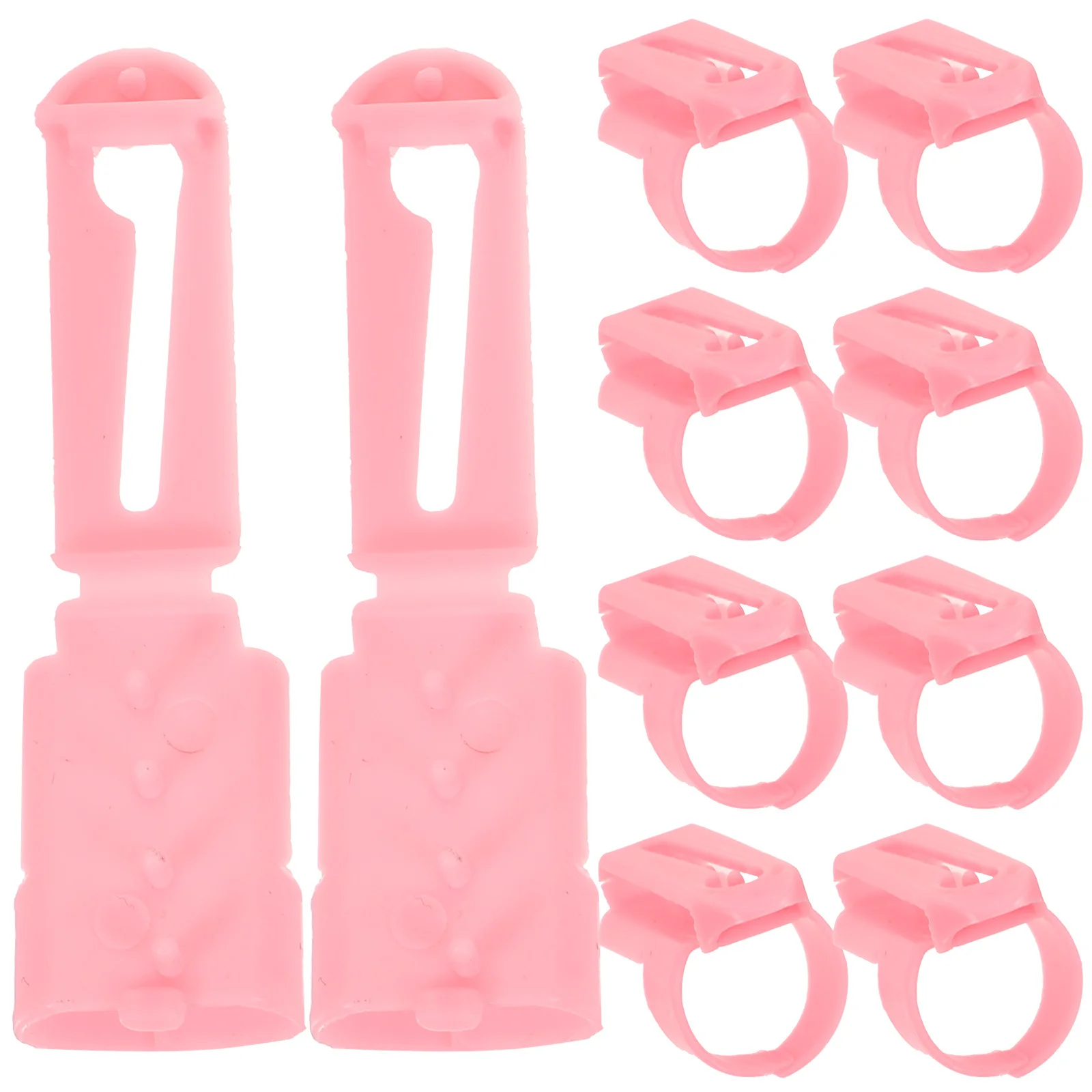 

10Pcs Plastic Crochet Rings Adjustable Braided Thread Guide for Knitting Finger Yarn Guide Sewing Tool Crochet Ring