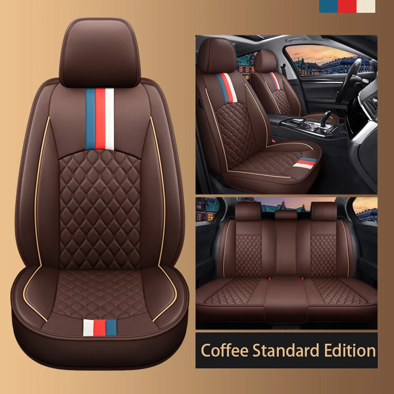 

WZBWZX Leather Car Seat Cover For Porsche All Models 911 Panamera Cayman Cayenne Car Accessories Car-Styling 5 Seats