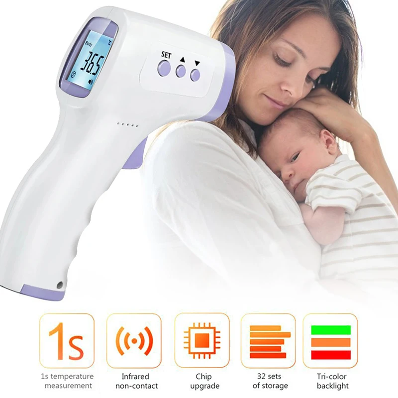 ℃ ℉ Contactless Infrared Human Body Thermometer Body Rapid Heat Measure Health Detector Handheld Forehead Thermometer