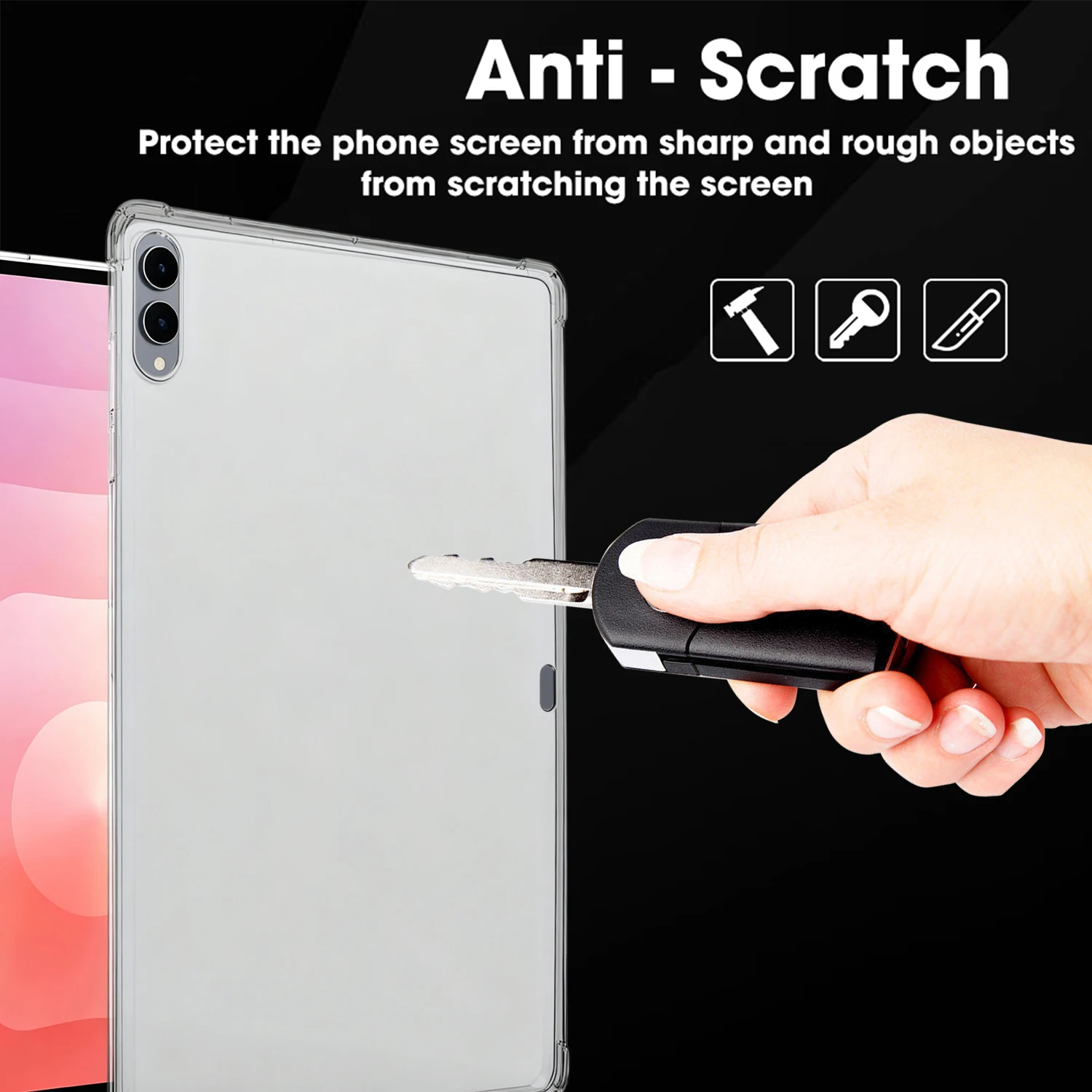 حافظة شفافة لهاتف سامسونج جالاكسي تاب S11 S11Ultra Soft غطاء حماية شفاف من مادة البولي يوريثان الحراري مقاوم للصدمات لهاتف سامسونج S11 11 بوصة