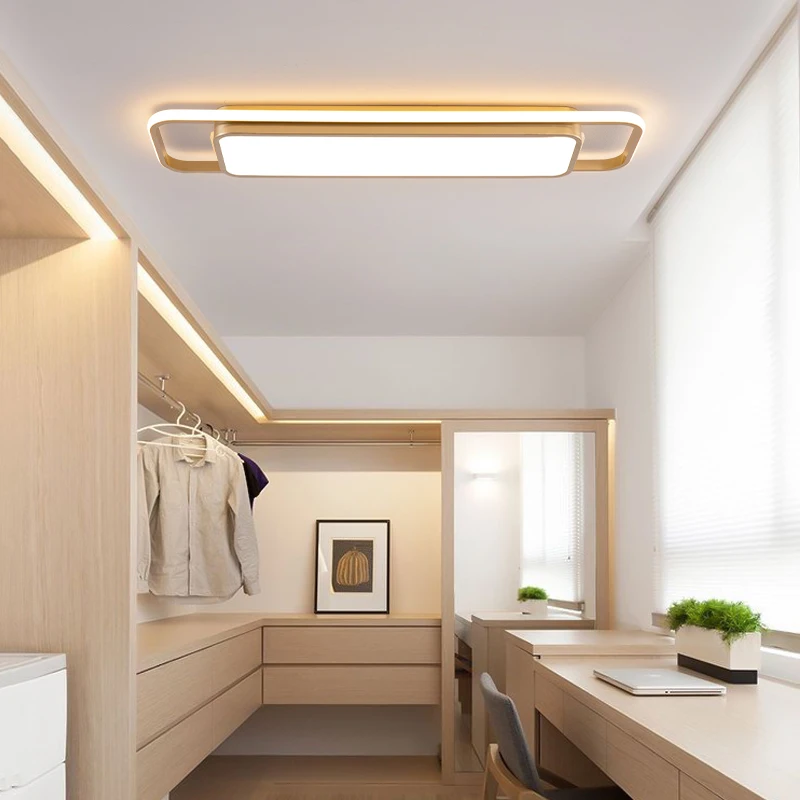 Rectangle Modern Led Ceiling Lamps for Living Room Corridor Kitchen Indoor Ceiling Mount Ceiling Light  for Room